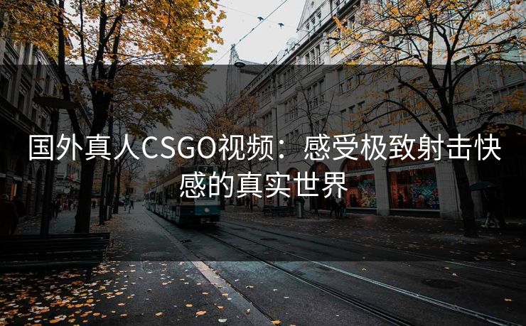 国外真人CSGO视频：感受极致射击快感的真实世界