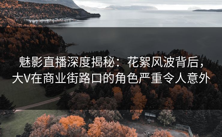 魅影直播深度揭秘：花絮风波背后，大V在商业街路口的角色严重令人意外