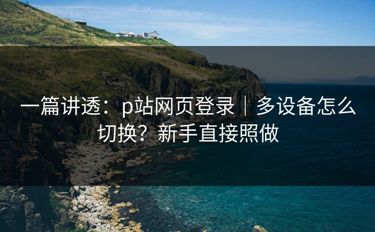 一篇讲透：p站网页登录｜多设备怎么切换？新手直接照做